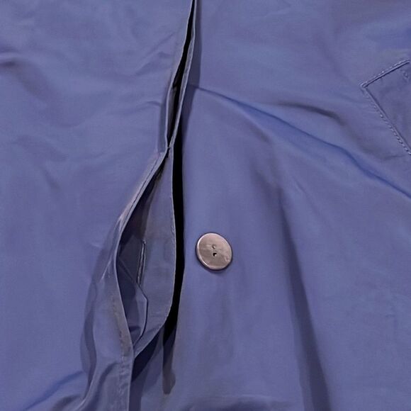 Eileen Fisher Rain Trench Coat Blue Notched Collar
Button Down Sz Medium EUC - Picture 4 of 11